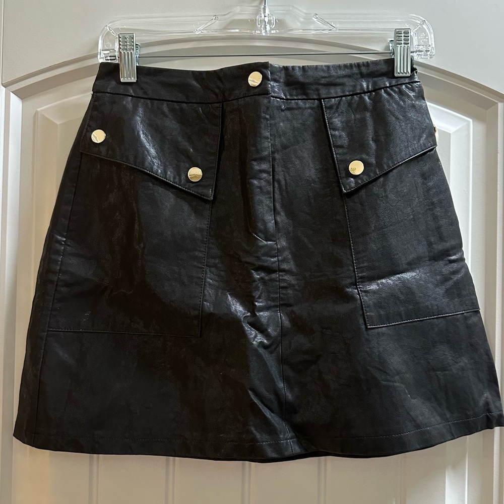 Zara pleather skirt